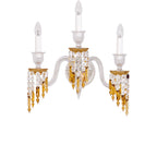 Traditional Candelabra Wall Light with Clear Accents